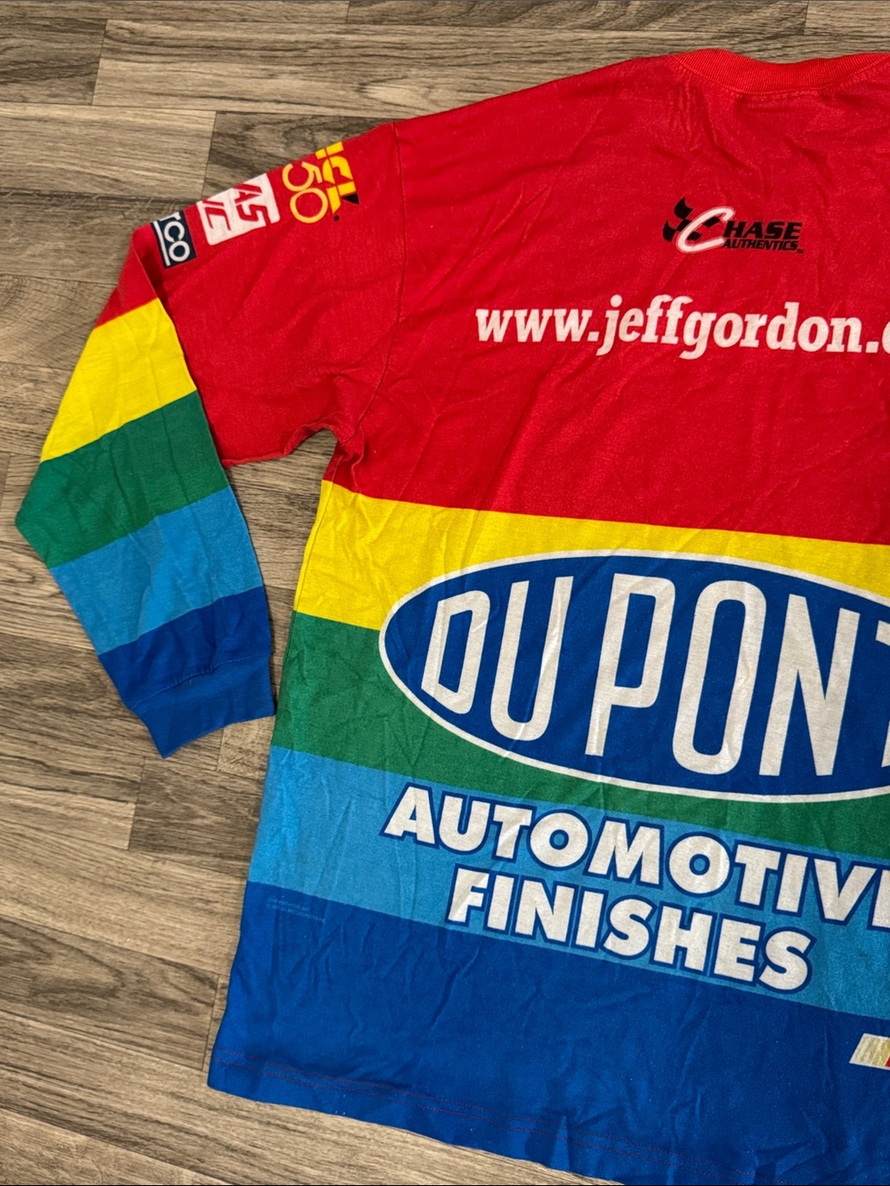 Vintage 90’s Chase Authentics Jeff Gordon NASCAR long sleeve shirt men’s sz L - Picture 9 of 15
